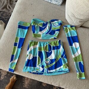 Colorful Geometric Women's Set
